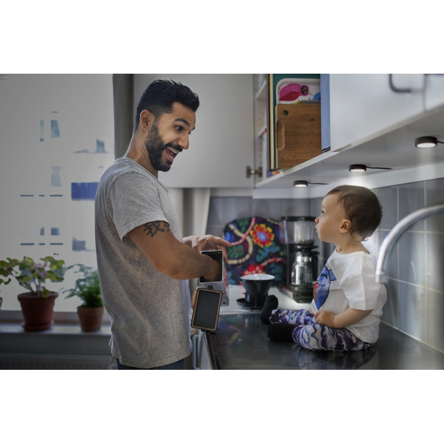 Osram - Komplet 3x LED svetilk za pod omarico UNDERCABINET LED/3W/230V 3000K črna