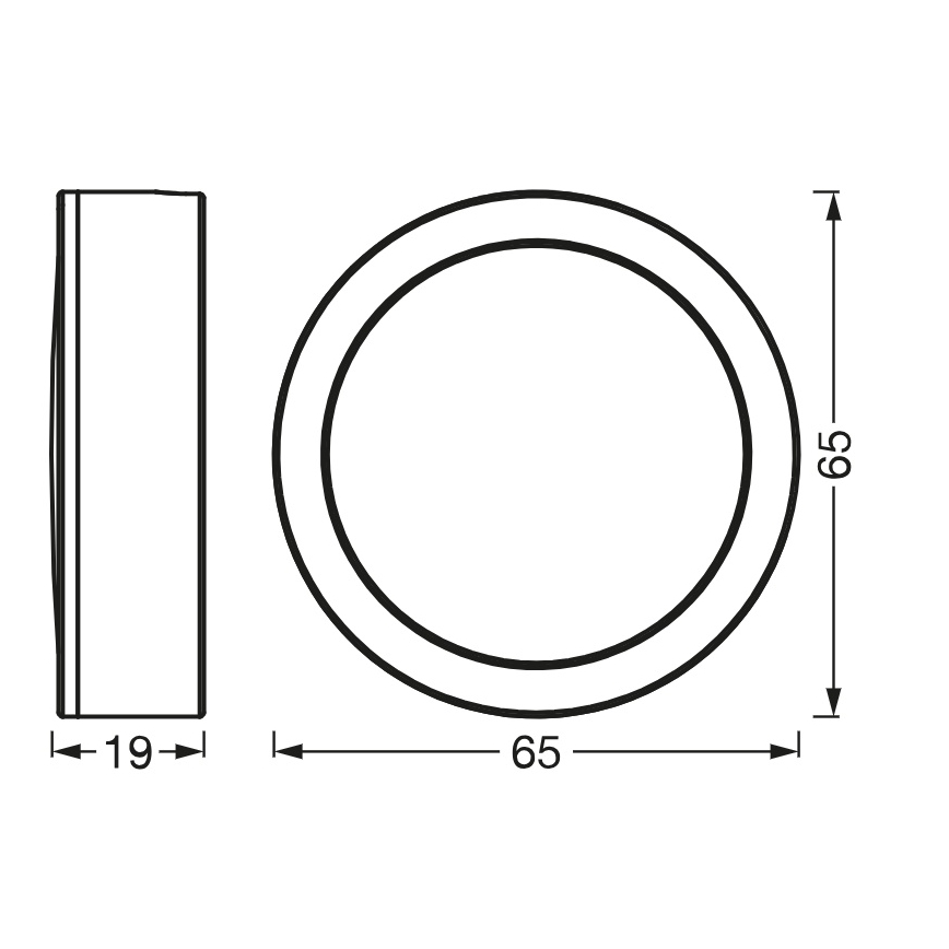 Osram - Komplet 3x LED svetilk za pod omarico UNDERCABINET LED/3W/230V 3000K črna