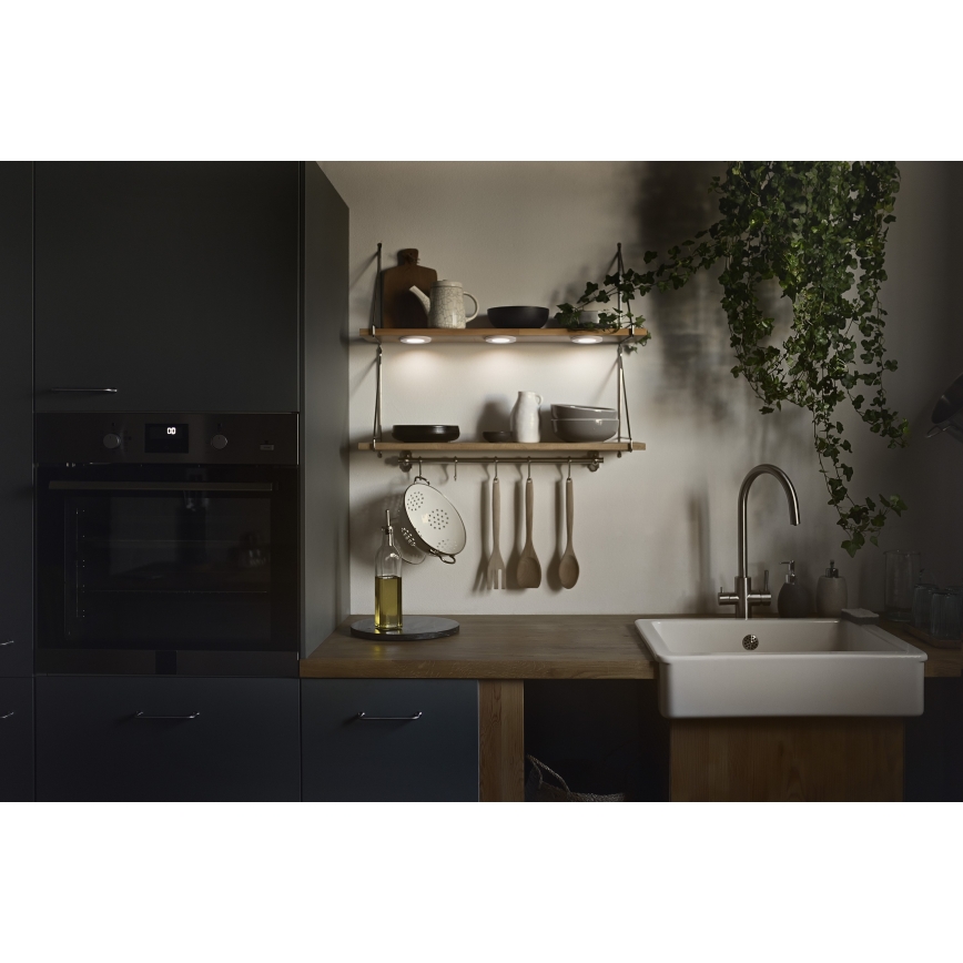 Osram - Komplet 3x LED svetil za pod omarico UNDERCABINET LED/8,5W/230V 3000K bela