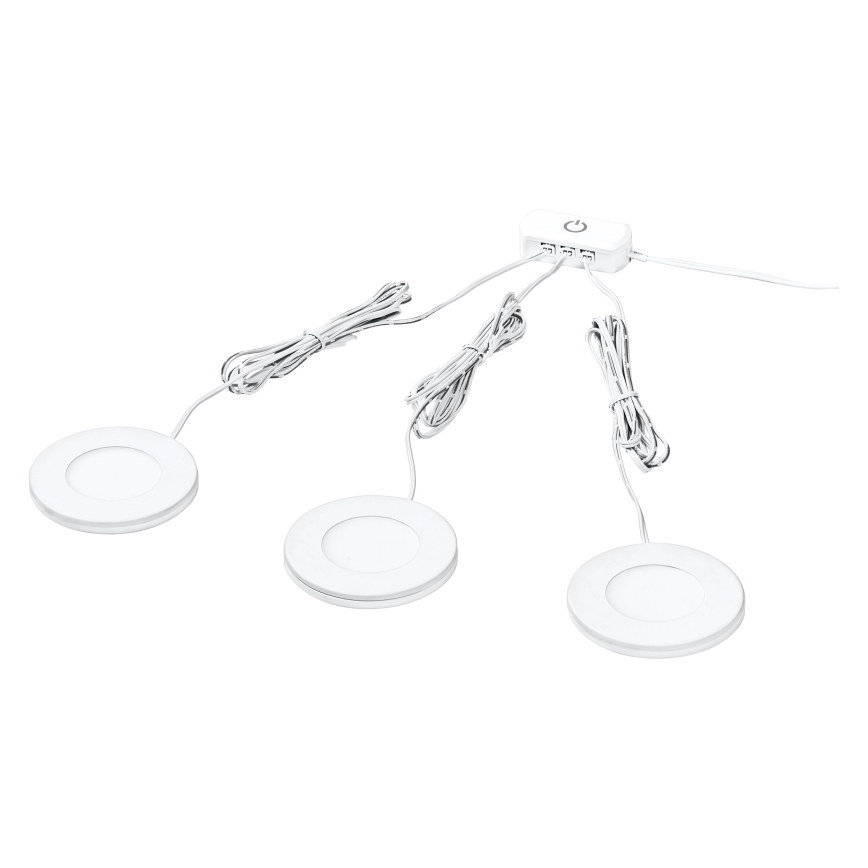 Osram - Komplet 3x LED svetil za pod omarico UNDERCABINET LED/8,5W/230V 3000K bela