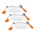 Osram - Komplet 3x LED vgradnih stropnih svetilk SLIM LED/4,5W/230V