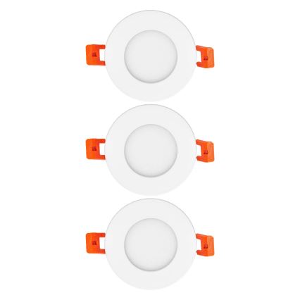 Osram - Komplet 3x LED vgradnih stropnih svetilk SLIM LED/4,5W/230V