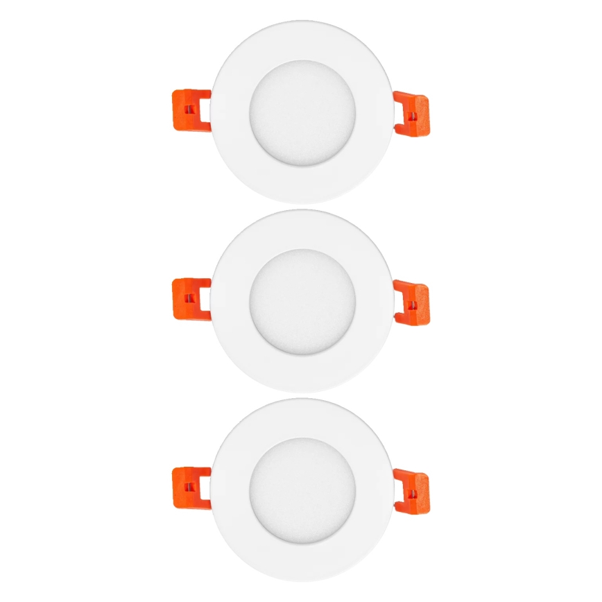 Osram - Komplet 3x LED vgradnih stropnih svetilk SLIM LED/4,5W/230V