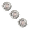 Osram - Komplet 3x zatemnljivih vgradnih stropnih LED svetilk LED/4,9W/230V