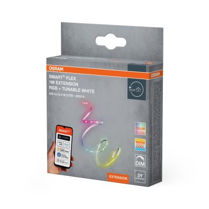 Osram - Razširitveni komplet za zatemljiv LED trak SMART+ FLEX RGB+TW 1 m LED/3,4W/24V 2700-6500K Wi-Fi