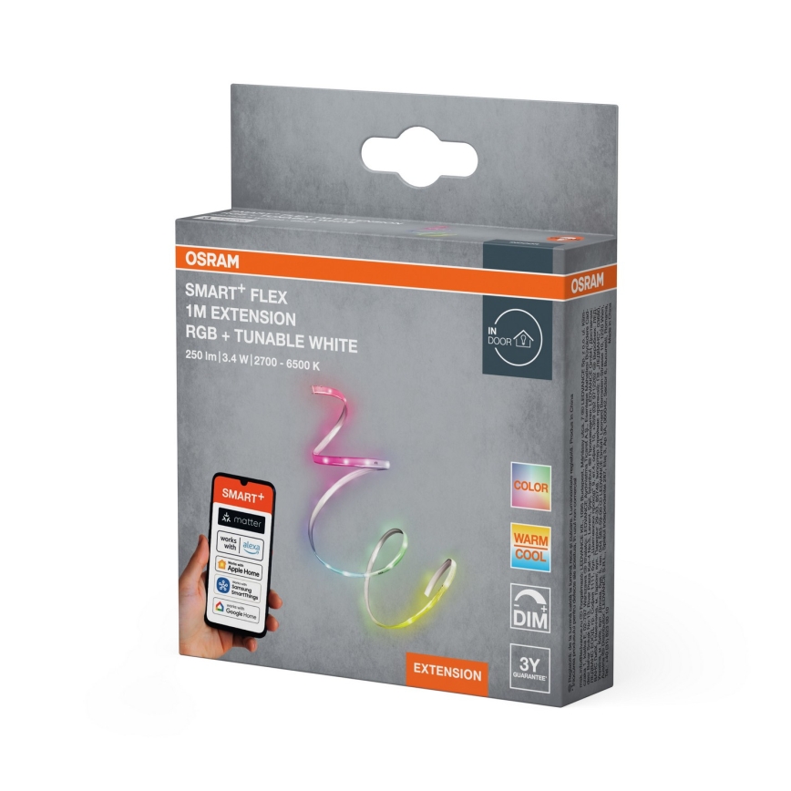 Osram - Razširitveni komplet za zatemljiv LED trak SMART+ FLEX RGB+TW 1 m LED/3,4W/24V 2700-6500K Wi-Fi