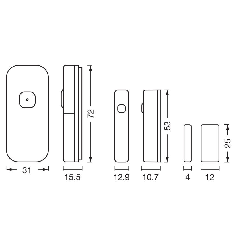 Osram - Kontaktni senzor SMART+ 3,7V Wi-Fi 500 mAh