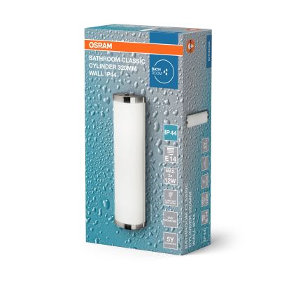 Osram - Kopalniška stenska svetilka BATHROOM CLASSIC 2xE14/12W/230V IP44 sijajni krom
