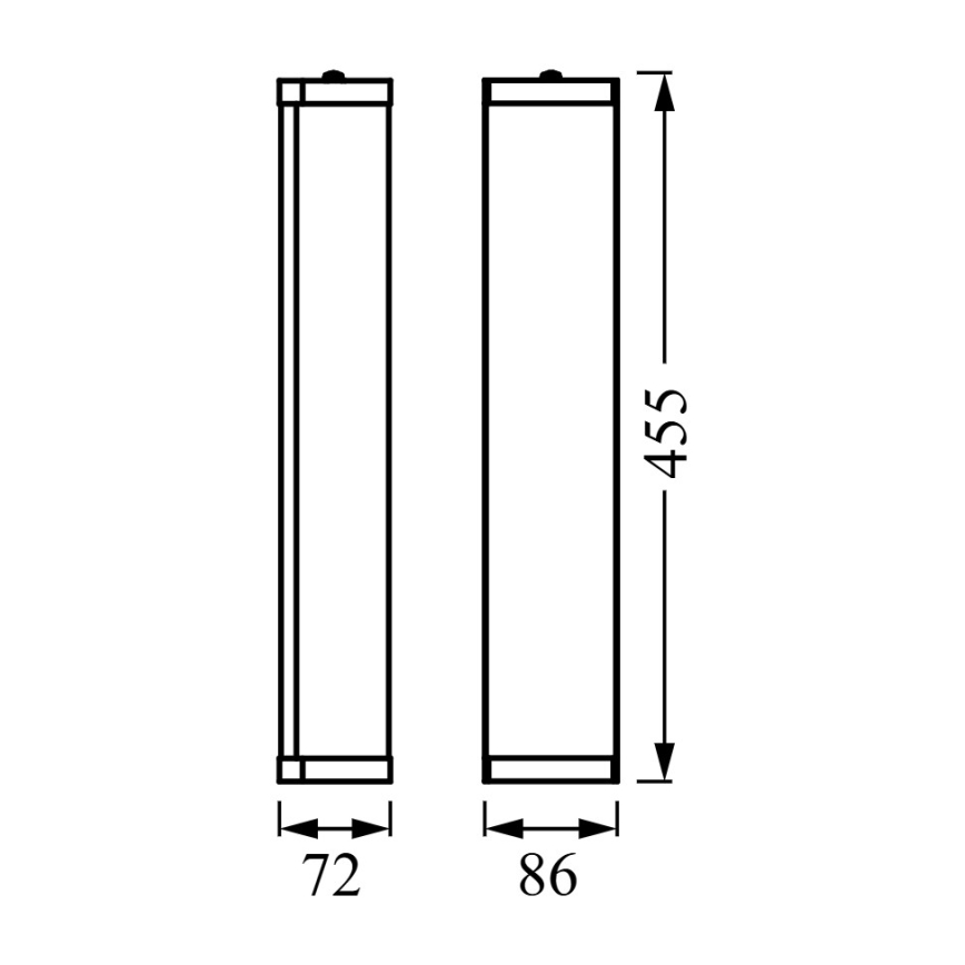 Osram - Kopalniško stensko svetilo BATHROOM CLASSIC 3xE14/12W/230V IP44 črna