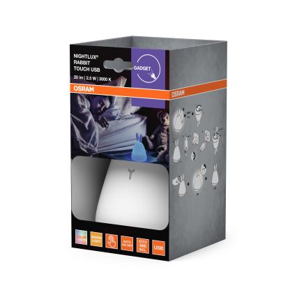 Osram - Otroška nočna LED lučka na dotik TOUCH LED/2,5W/5V 1200 mAh zajček