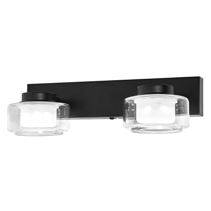 Osram - LED kopalniška stenska svetilka ORBIS FLAME 2xLED/5,5W/230V 3000/4000K IP44 črna