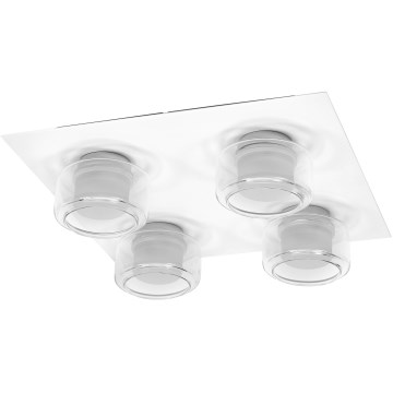 Osram - LED kopalniška stropna svetilka ORBIS FLAME 4xLED/5,5W/230V 3000/4000K IP44 bela