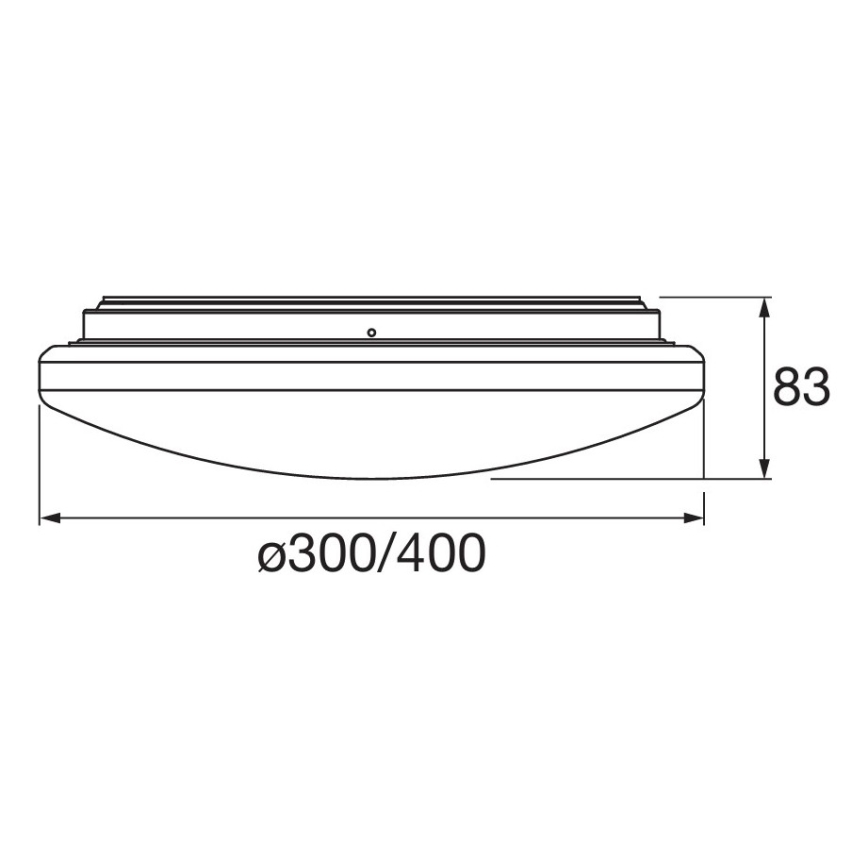 Osram - LED kopalniška stropna svetilka z detektorjem gibanja in senzorjem mraka ORBIS LED/15,5W/230V Ø 30 cm IP44 bela