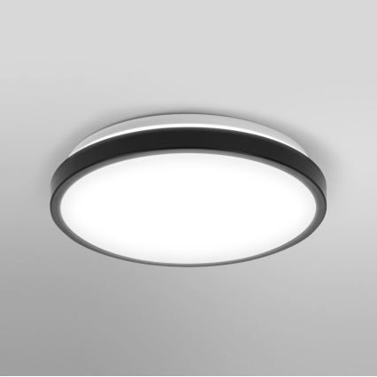 Osram - LED kopalniška stropna svetilka DISC LED/18W/230V 3000/4000K premer 30 cm IP44 črna