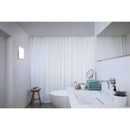 Osram - LED stropna kopalniška svetilka ORBIS DISC LED/22W/230V 3000/4000K 30x30 cm IP44 nerjaveče jeklo