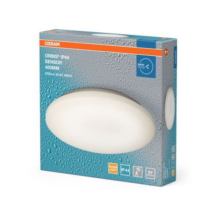 Osram - LED stropna kopalniška svetilka s senzorjem gibanja in senzorjem mraka ORBIS LED/25W/230V IP44