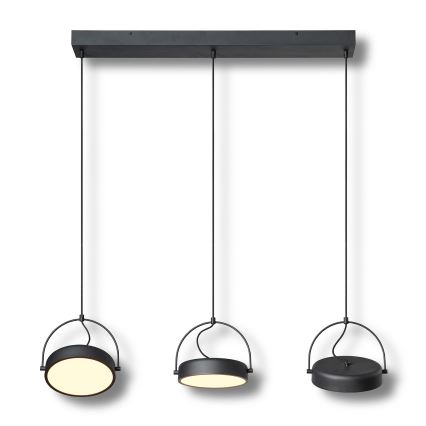Osram - LED lestenec na kablu DECOR PUCK 3xLED/12W/230V CRI 90 črna