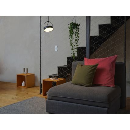 Osram - LED lestenec na kablu DECOR PUCK LED/12W/230V črna