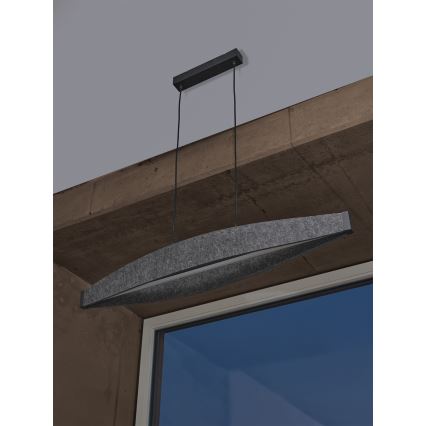 Osram - LED lestenec na vrvici DECOR FLAT LED/23W/230V siv