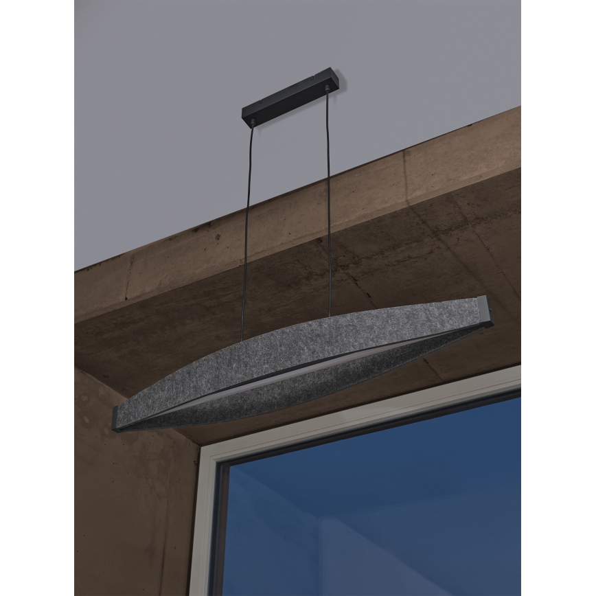 Osram - LED lestenec na vrvici DECOR FLAT LED/23W/230V siv