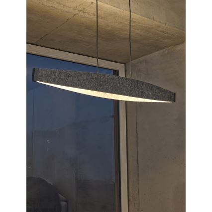 Osram - LED lestenec na vrvici DECOR FLAT LED/23W/230V siv