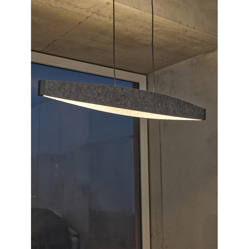 Osram - LED lestenec na vrvici DECOR FLAT LED/23W/230V siv