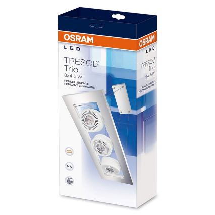 Osram - LED Lestenec TRESOL 3xLED/4,5W/230V