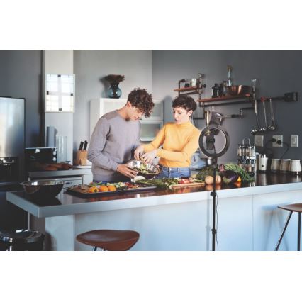 Osram - LED svetilka z nastavljivo svetlostjo, stojalom in držalom za vloganje LED/6W/USB 210 mAh