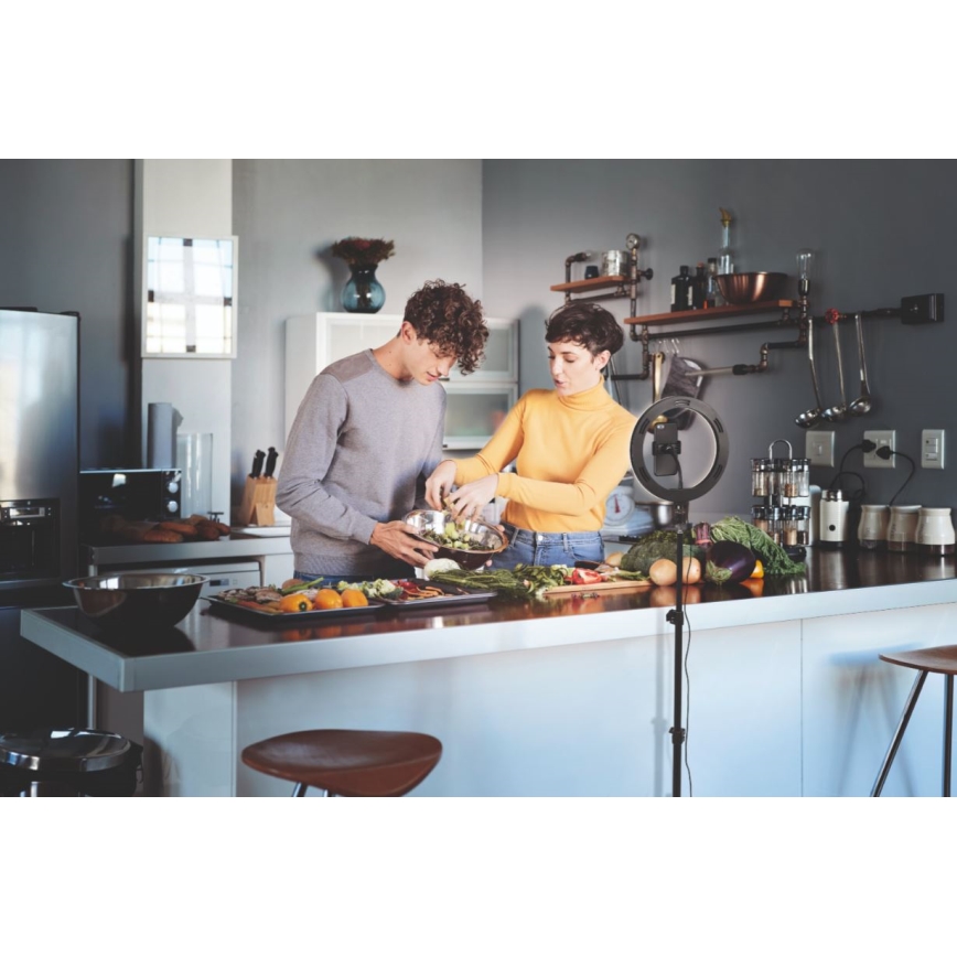 Osram - LED svetilka z nastavljivo svetlostjo, stojalom in držalom za vloganje LED/6W/USB 210 mAh