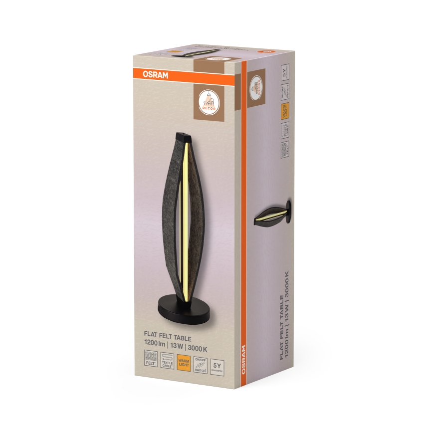 Osram - LED Namizna svetilka DECOR FLAT LED/13W/230V siva