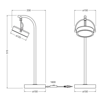 Osram - LED namizna svetilka DECOR PUCK LED/11W/230V CRI 90 črna