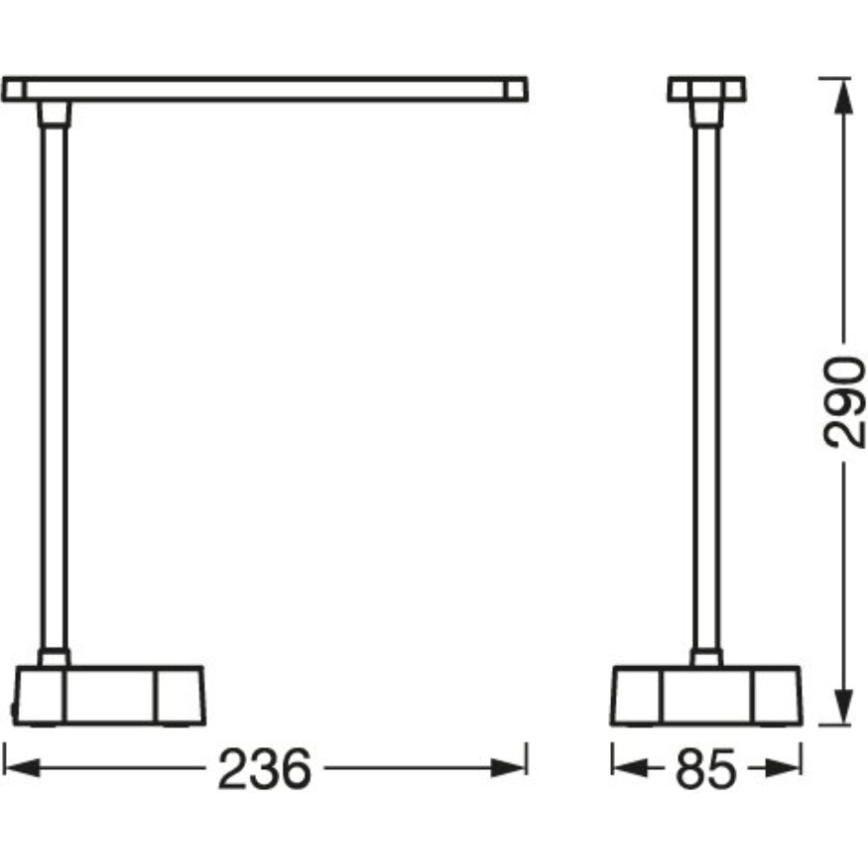 Osram - LED namizna svetilka PANAN z upravljanjem na dotik in funkcijo zatemnitve LED/5,2W/5V 1200 mAh CRI 90