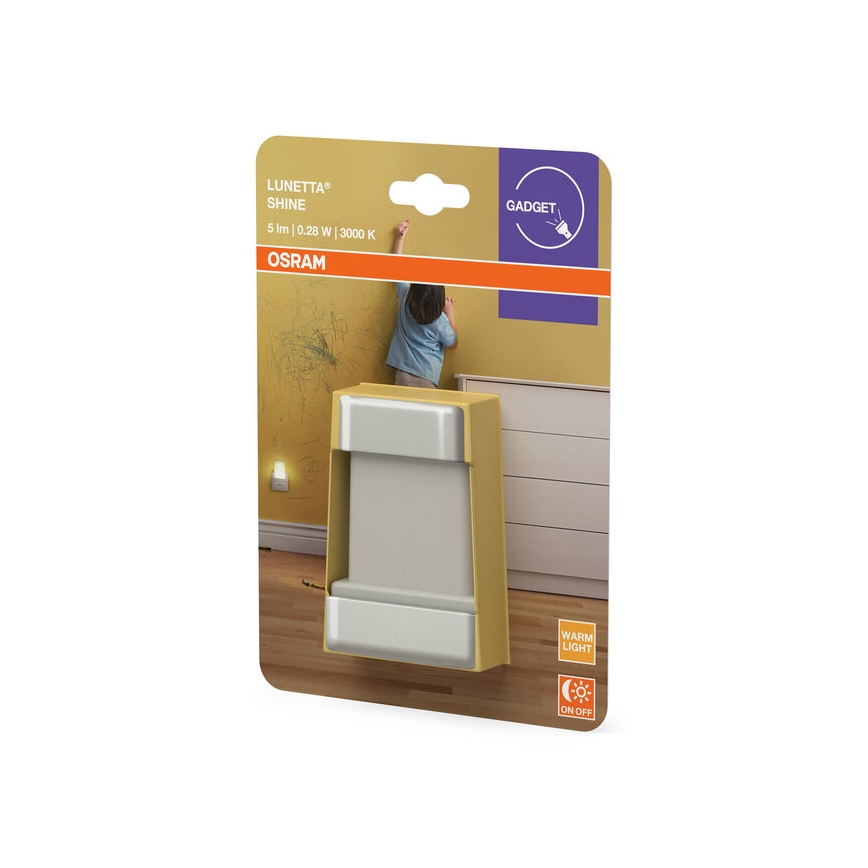 Osram - LED nočna lučka s senzorjem LUNETTA LED/0,28W/230V 3000K