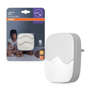 Osram - LED nočna lučka za vtičnico s senzorjem mraka LUNETTA LED/0,5W/230V