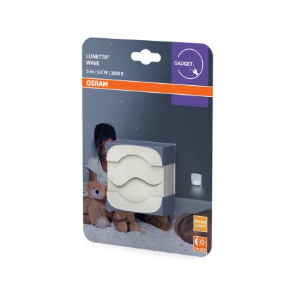 Osram - LED nočna lučka za vtičnico s senzorjem mraka LUNETTA LED/0,5W/230V