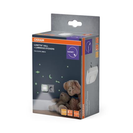 Osram - LED nočna svetilka z senzorjem mraka LUNETTA LED/0,2W/230V