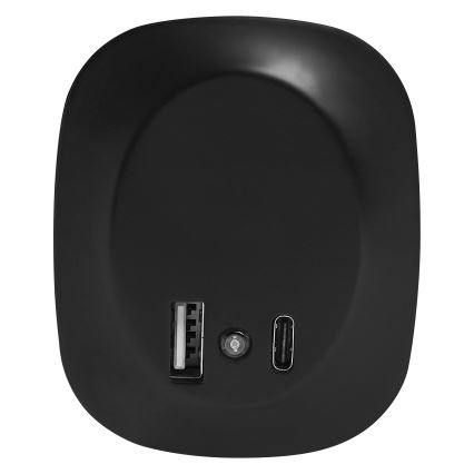 Osram - LED nočna svetilka za vtičnico s senzorjem in USB LUNETTA LED/12,5W/230V črna