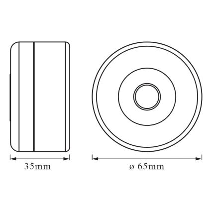 Osram - LED zatemnljiva orientacijska svetilka DOT-IT LED/0,45W/5V 500 mAh bela