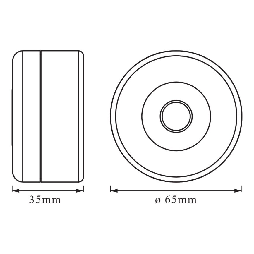 Osram - LED zatemnljiva orientacijska svetilka DOT-IT LED/0,45W/5V 500 mAh bela