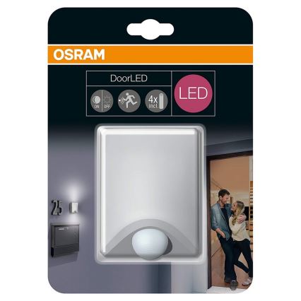 Osram - LED Orientacijska svetilka s senzorjem DOORLED LED/1,1W/4xAA IP54