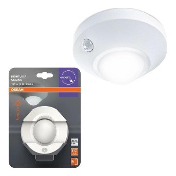 Osram - LED orientacijska svetilka s senzorjem NIGHTLUX LED/2W/3xAA, bela
