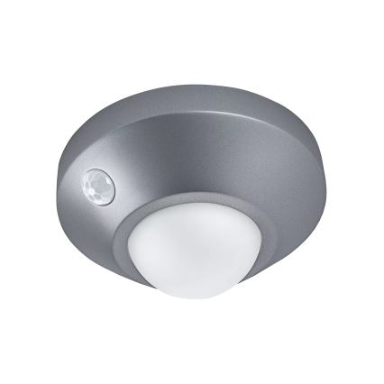 Osram - LED orientacijska svetilka s senzorjem NIGHTLUX LED/2W/3xAA, srebrna