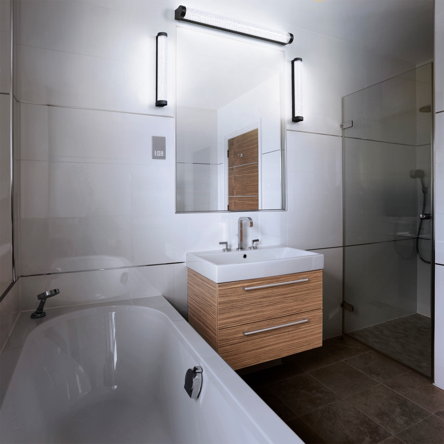 Osram - LED osvetlitev za kopalniško ogledalo z zatemnitvijo ORBIS TUBE LED/12W/230V 3000/4000K 60 cm IP44 črna