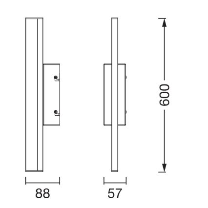 Osram - LED kopalniška osvetlitev za ogledalo z možnostjo zatemnitve ORBIS MIRROR LED/10W/230V 3000/4000K 60 cm IP44 bela