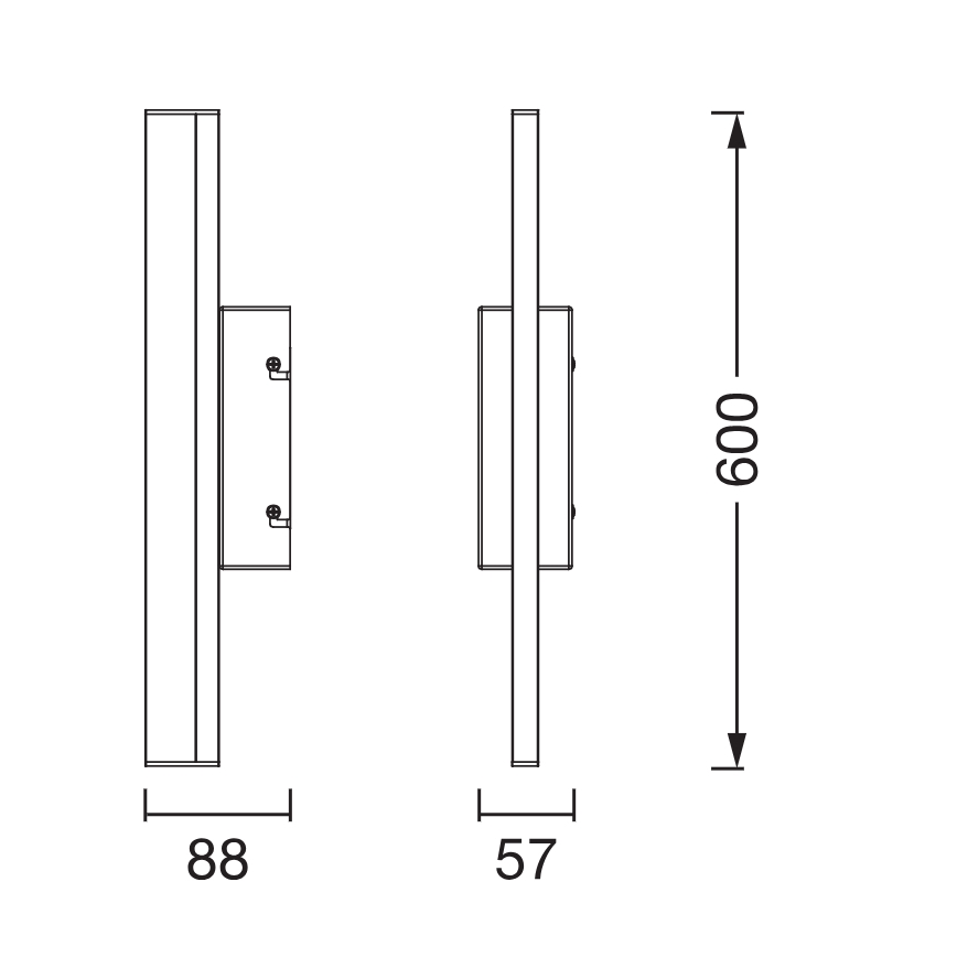 Osram - LED kopalniška osvetlitev za ogledalo z možnostjo zatemnitve ORBIS MIRROR LED/10W/230V 3000/4000K 60 cm IP44 bela