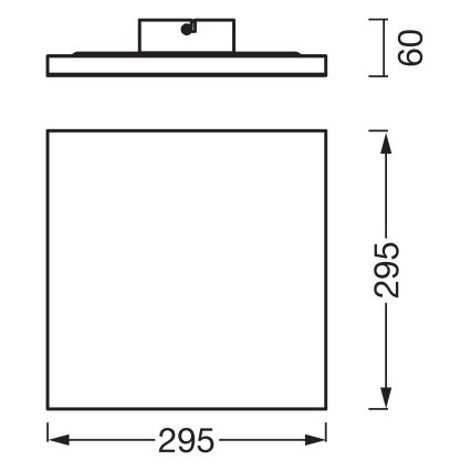 Osram - LED panel površinsko pritrjen PLANON LED/20W/230V 3000K 30x30 cm bel