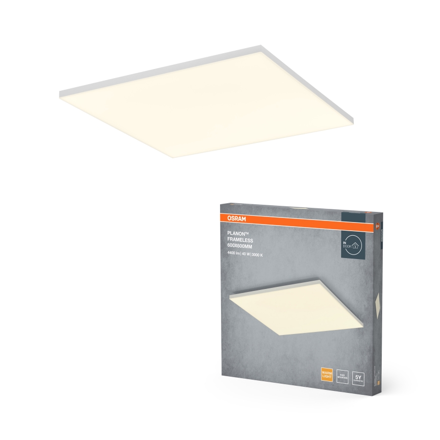 Osram - LED panel površinsko pritrjen PLANON LED/40W/230V 3000K 60x60 cm bela