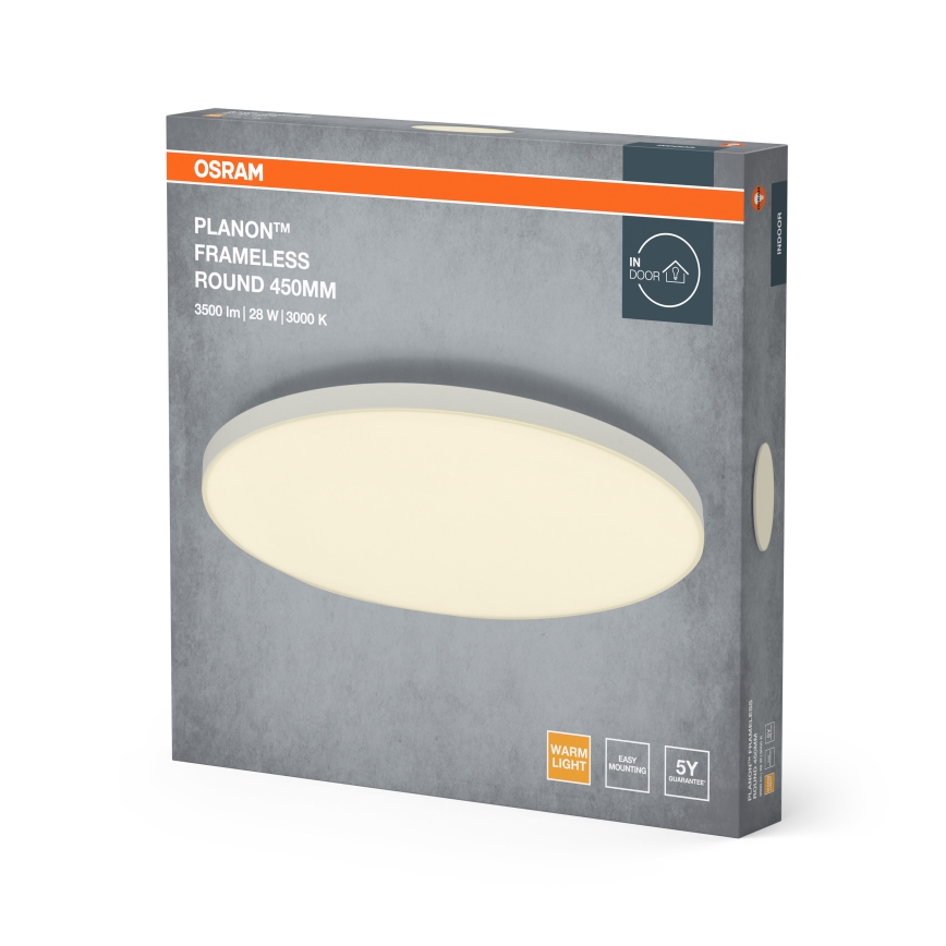 Osram - LED panel za površinsko montažo PLANON LED/28W/230V 3000K, premer 45 cm, bela