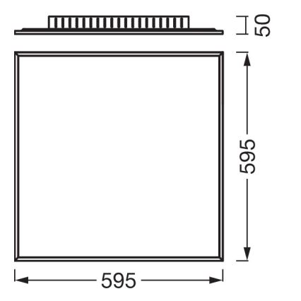 Osram - LED panel za površinsko montažo PLANON LED/40W/230V 4000K 60x60 cm bela