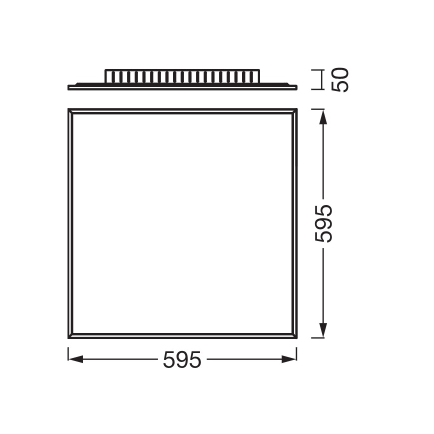 Osram - LED panel za površinsko montažo PLANON LED/40W/230V 4000K 60x60 cm bela